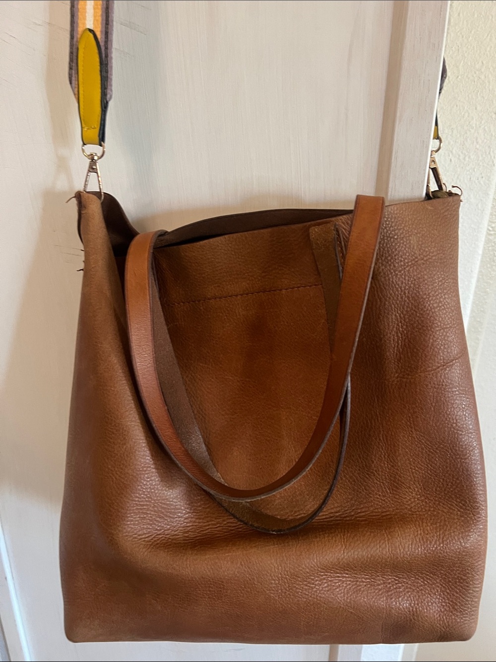Madewell Women's Leather Tote Bag - Brown